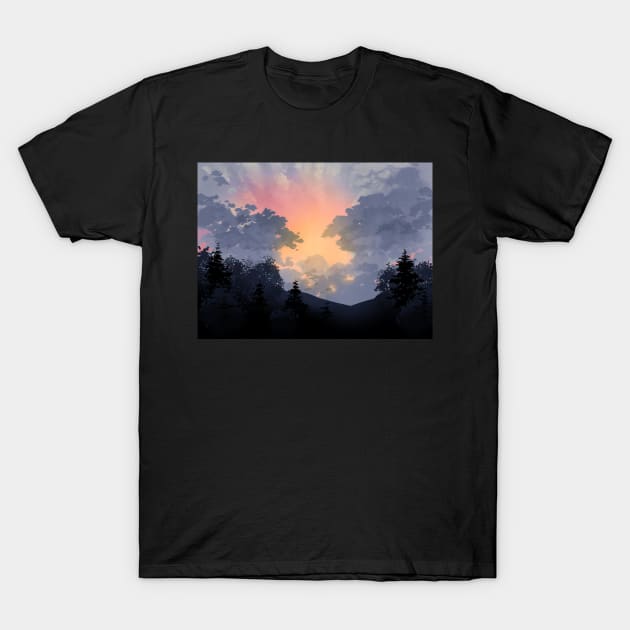 Quiet Morning T-Shirt by kickingshoes